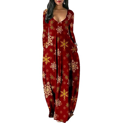 Women's Christmas Swing Dress Green Wine Light Red Long Sleeve Snowman Print Winter Fall Autumn Deep U Modern Weekend 2022 S M L XL 2XL 3XL
Women's Christmas Swing Dress Green Wine Light Red Long Sleeve Snowman Print Winter Fall Autumn Deep U Modern Weekend 2022 S M L XL 2XL 3XL