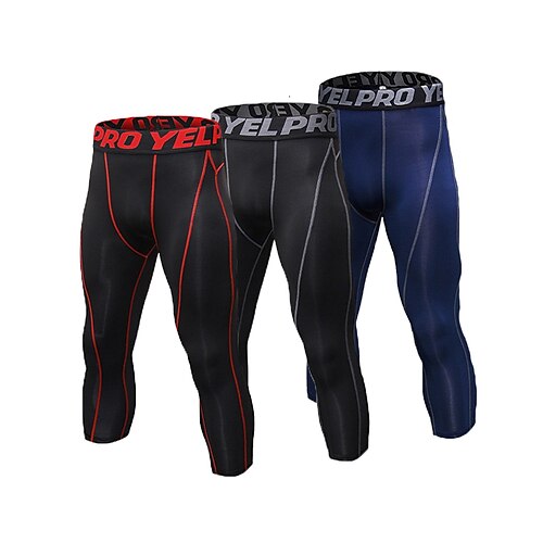 Men's Running Tights Leggings Compression 3/4 Pants 3 Pack Compression Clothing Athletic Athleisure Spandex Breathable Quick Dry Soft Fitness Gym Workout Running Sportswear Activewear Solid Colored
Men's Running Tights Leggings Compression 3/4 Pants 3 Pack Compression Clothing Athletic Athleisure Spandex Breathable Quick Dry Soft Fitness Gym Workout Running Sportswear Activewear Solid Colored