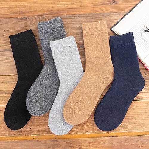 Men's 3 Pairs Socks Wool Socks Crew Socks Casual Socks Winter Socks Fashion Comfort Solid Colored Warm Fall & Winter Black Khaki Light gray
Men's 3 Pairs Socks Wool Socks Crew Socks Casual Socks Winter Socks Fashion Comfort Solid Colored Warm Fall & Winter Black Khaki Light gray