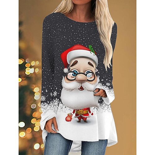 Women's Christmas Casual Dress T Shirt Dress Tee Dress Short Mini Dress Blue Purple Pink Red Gray Black Long Sleeve Santa Claus Elk Snowflake Print Fall Winter Crew Neck Stylish Casual 2022 XXS XS S
Women's Christmas Casual Dress T Shirt Dress Tee Dress Short Mini Dress Blue Purple Pink Red Gray Black Long Sleeve Santa Claus Elk Snowflake Print Fall Winter Crew Neck Stylish Casual 2022 XXS XS S
