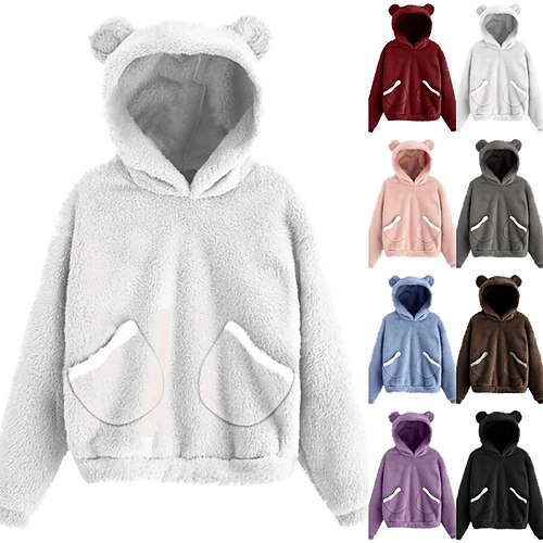Women's Hoodie Patchwork Solid / Plain Color Cute Classic Hooded Thick Winter Wine Red Black Blue Purple Pink
Women's Hoodie Patchwork Solid / Plain Color Cute Classic Hooded Thick Winter Wine Red Black Blue Purple Pink