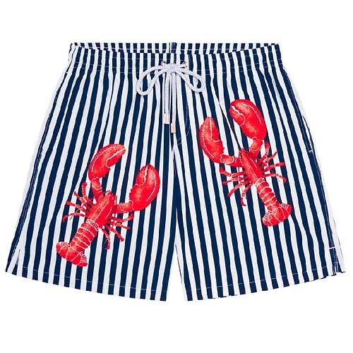Men's Swim Shorts Swim Trunks Board Shorts Drawstring Elastic Waist Leaf Stripe Print Comfort Breathable Casual Daily Beach Fashion Streetwear Blue Navy Blue Micro-elastic
Men's Swim Shorts Swim Trunks Board Shorts Drawstring Elastic Waist Leaf Stripe Print Comfort Breathable Casual Daily Beach Fashion Streetwear Blue Navy Blue Micro-elastic