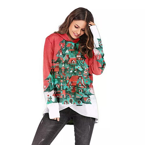 Christmas Trees Masquerade Hoodie Women's Christmas Christmas Carnival Masquerade Adults' Christmas Vacation Polyester Top
Christmas Trees Masquerade Hoodie Women's Christmas Christmas Carnival Masquerade Adults' Christmas Vacation Polyester Top