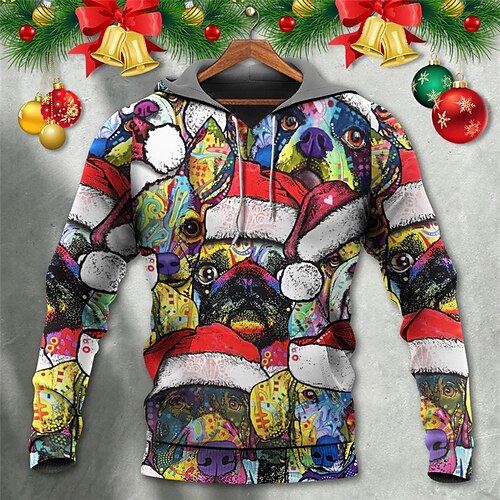 Men's Pullover Hoodie Sweatshirt Red Hooded Dog Graphic Prints Print Christmas Daily Sports 3D Print Basic Streetwear Designer Spring Fall Clothing Apparel Hoodies Sweatshirts
Men's Pullover Hoodie Sweatshirt Red Hooded Dog Graphic Prints Print Christmas Daily Sports 3D Print Basic Streetwear Designer Spring Fall Clothing Apparel Hoodies Sweatshirts