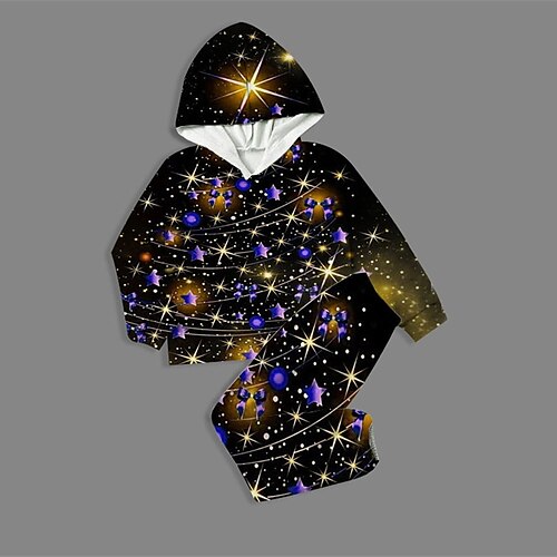 2 Pieces Toddler Boys Ugly Christmas Hoodie & Pants Outfit Christmas Tree Long Sleeve Pocket Set Casual Active Daily Winter Fall 7-13 Years Black
2 Pieces Toddler Boys Ugly Christmas Hoodie & Pants Outfit Christmas Tree Long Sleeve Pocket Set Casual Active Daily Winter Fall 7-13 Years Black