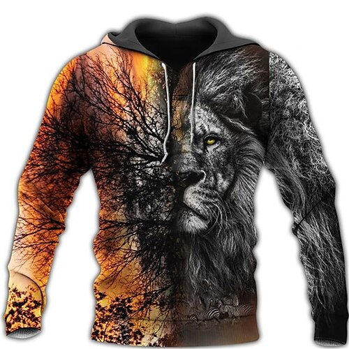 Hombre Sudadera Con Capucha Naranja Con Capucha Animal León Estampados Estampado Diario Deportes Impresión 3D Básico Ropa de calle Design Primavera Otoño Ropa Sudaderas con capucha Sudaderas
Hombre Sudadera Con Capucha Naranja Con Capucha Animal León Estampados Estampado Diario Deportes Impresión 3D Básico Ropa de calle Design Primavera Otoño Ropa Sudaderas con capucha Sudaderas
