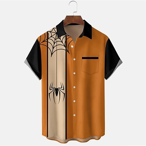 Men's Shirt Spider Graphic Prints Turndown Orange 3D Print Outdoor Street Short Sleeves Button-Down Print Clothing Apparel Fashion Designer Lightweight Casual
Men's Shirt Spider Graphic Prints Turndown Orange 3D Print Outdoor Street Short Sleeves Button-Down Print Clothing Apparel Fashion Designer Lightweight Casual