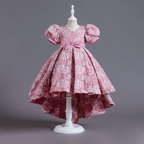 Kids Girls' Party Dress Flower Midi Dress Performance V Neck Short Sleeve Elegant Dress 3-12 Years Spring Multicolor Pink Wine
Kids Girls' Party Dress Flower Midi Dress Performance V Neck Short Sleeve Elegant Dress 3-12 Years Spring Multicolor Pink Wine
