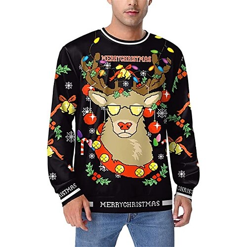 Men's Sweatshirt Pullover Green Black Crew Neck Elk Graphic Prints Print Christmas Daily Sports 3D Print Basic Streetwear Designer Spring & Fall Clothing Apparel Hoodies Sweatshirts
Men's Sweatshirt Pullover Green Black Crew Neck Elk Graphic Prints Print Christmas Daily Sports 3D Print Basic Streetwear Designer Spring & Fall Clothing Apparel Hoodies Sweatshirts