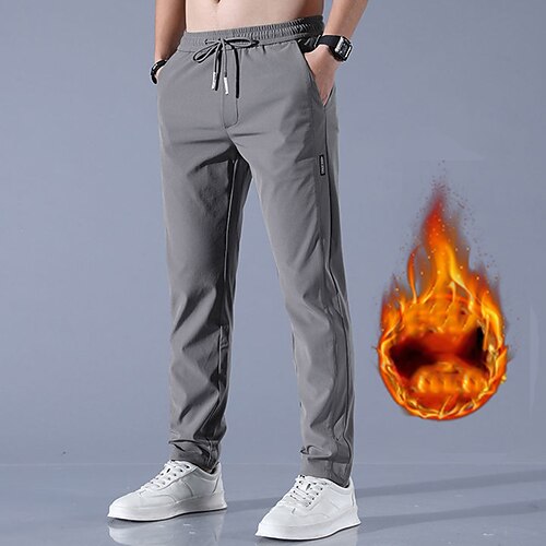 Men's Fleece Pants Winter Pants Trousers Casual Pants Pocket Drawstring Elastic Waist Solid Color Comfort Warm Daily Going out Streetwear Sports Stylish Light Grey Dark Gray Micro-elastic
Men's Fleece Pants Winter Pants Trousers Casual Pants Pocket Drawstring Elastic Waist Solid Color Comfort Warm Daily Going out Streetwear Sports Stylish Light Grey Dark Gray Micro-elastic