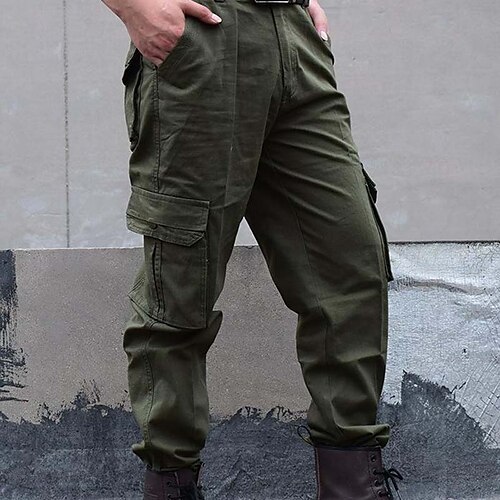 Men's Cargo Pants Trousers Multi Pocket Straight Leg Solid Color Daily Holiday Stylish Chic & Modern ArmyGreen Inelastic
Men's Cargo Pants Trousers Multi Pocket Straight Leg Solid Color Daily Holiday Stylish Chic & Modern ArmyGreen Inelastic
