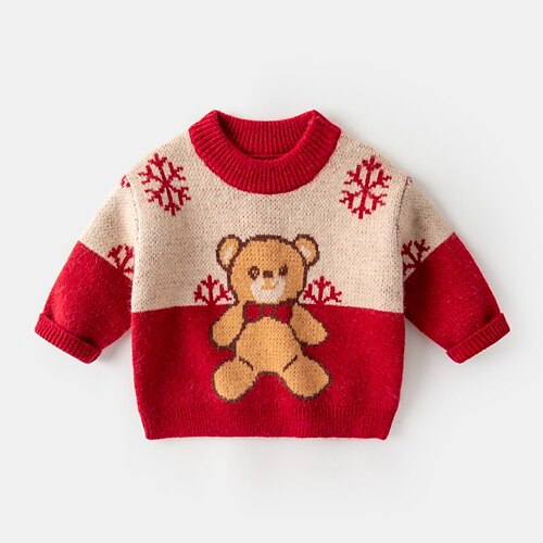 Toddler Boys Christmas Sweater Bear Long Sleeve Casual Basic Red Winter Clothes 3-7 Years
Toddler Boys Christmas Sweater Bear Long Sleeve Casual Basic Red Winter Clothes 3-7 Years
