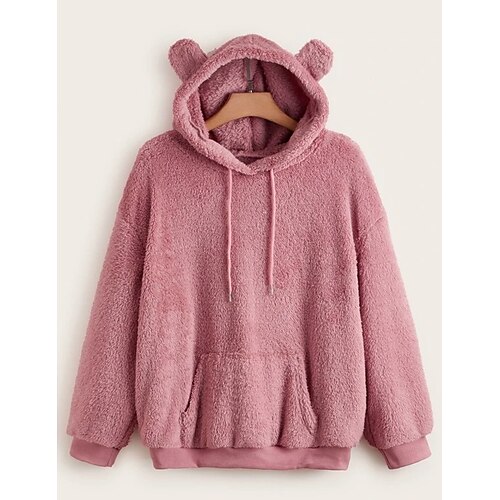 Women's Plus Size Tops Hoodie Sweatshirt Plain Long Sleeve Hooded Fashion Modern Daily Vacation Sherpa Winter Fall Pink
Women's Plus Size Tops Hoodie Sweatshirt Plain Long Sleeve Hooded Fashion Modern Daily Vacation Sherpa Winter Fall Pink