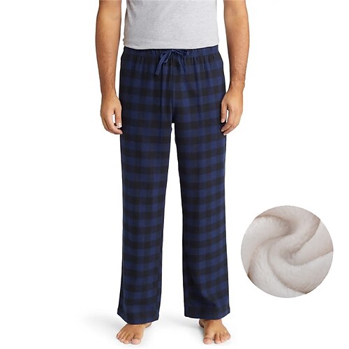 Men's Loungewear Flannel Pajama Pants Lounge Pants Grid / Plaid Warm Soft Home Bed Spa Flannel Warm Pocket Elastic Waist Winter Blue Khaki
Men's Loungewear Flannel Pajama Pants Lounge Pants Grid / Plaid Warm Soft Home Bed Spa Flannel Warm Pocket Elastic Waist Winter Blue Khaki