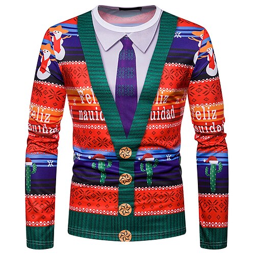Men's T shirt Tee Snowman Graphic Prints Crew Neck Red 3D Print Outdoor Christmas Long Sleeve 2 in 1 Print Clothing Apparel Basic Sports Designer Casual
Men's T shirt Tee Snowman Graphic Prints Crew Neck Red 3D Print Outdoor Christmas Long Sleeve 2 in 1 Print Clothing Apparel Basic Sports Designer Casual