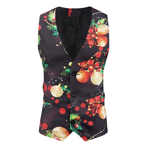 Men's Vest Breathable Christmas Single Breasted Graphic Prints 3D Printed Graphic V Neck Fashion Jacket Outerwear Sleeveless Pocket Fall & Winter
Men's Vest Breathable Christmas Single Breasted Graphic Prints 3D Printed Graphic V Neck Fashion Jacket Outerwear Sleeveless Pocket Fall & Winter