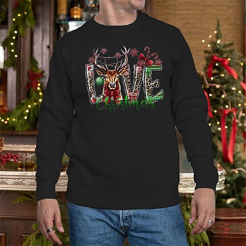 Men's Sweatshirt Green Black Khaki Red Navy Blue Crew Neck Elk Graphic Prints Print Christmas Daily Sports Hot Stamping Basic Designer Casual Fall Spring Clothing Apparel Hoodies Sweatshirts
Men's Sweatshirt Green Black Khaki Red Navy Blue Crew Neck Elk Graphic Prints Print Christmas Daily Sports Hot Stamping Basic Designer Casual Fall Spring Clothing Apparel Hoodies Sweatshirts
