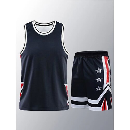 Unisex Tracksuit 2 Piece Athletic Sleeveless Breathable Quick Dry Soft Basketball Sportswear Activewear Color Block Black Red Blue
Unisex Tracksuit 2 Piece Athletic Sleeveless Breathable Quick Dry Soft Basketball Sportswear Activewear Color Block Black Red Blue