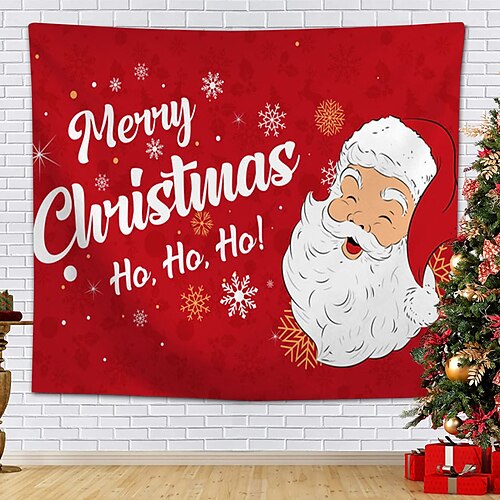 Christmas Party Wall Tapestry Photography Background Holiday Santa Claus Snowman Pendant Ball Tree Gift Art Decor Blanket Hanging Home Bedroom Living Room Decoration Polyester
Christmas Party Wall Tapestry Photography Background Holiday Santa Claus Snowman Pendant Ball Tree Gift Art Decor Blanket Hanging Home Bedroom Living Room Decoration Polyester
