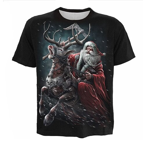 Men's T shirt Tee Santa Claus Graphic Prints Ugly Christmas Crew Neck Black 3D Print Outdoor Street Short Sleeve Print Clothing Apparel Vintage Sports Designer Casual
Men's T shirt Tee Santa Claus Graphic Prints Ugly Christmas Crew Neck Black 3D Print Outdoor Street Short Sleeve Print Clothing Apparel Vintage Sports Designer Casual