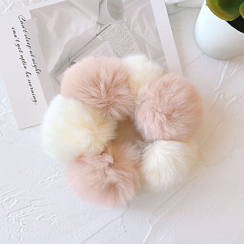 1PC Women's Girls' Hair Ties Scrunchie Pom Pom Ball Elastic Hair Ties Hair Bands Seamless Hair Ropes Ponytail Holders
1PC Women's Girls' Hair Ties Scrunchie Pom Pom Ball Elastic Hair Ties Hair Bands Seamless Hair Ropes Ponytail Holders