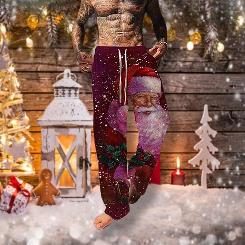 Men's Christmas Pants Trousers Beach Pants Drawstring Elastic Waist 3D Print Santa Claus Graphic Prints Comfort Soft Christmas Casual Daily Streetwear Designer Red Navy Blue
Men's Christmas Pants Trousers Beach Pants Drawstring Elastic Waist 3D Print Santa Claus Graphic Prints Comfort Soft Christmas Casual Daily Streetwear Designer Red Navy Blue