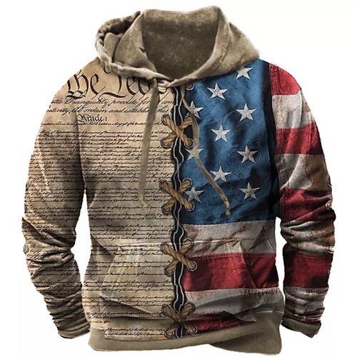 Men's Pullover Hoodie Sweatshirt Brown Brown 2 Hooded Graphic Prints Eagle National Flag Print Daily Sports 3D Print Basic Streetwear Designer Spring Fall Clothing Apparel Hoodies Sweatshirts
Men's Pullover Hoodie Sweatshirt Brown Brown 2 Hooded Graphic Prints Eagle National Flag Print Daily Sports 3D Print Basic Streetwear Designer Spring Fall Clothing Apparel Hoodies Sweatshirts