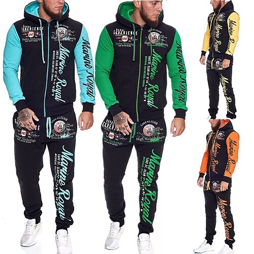 Men's Tracksuit Sweatsuit 2 Piece Full Zip Street Long Sleeve Thermal Warm Breathable Moisture Wicking Fitness Running Jogging Sportswear Activewear Color Block Magenta Black Green / Micro-elastic
Men's Tracksuit Sweatsuit 2 Piece Full Zip Street Long Sleeve Thermal Warm Breathable Moisture Wicking Fitness Running Jogging Sportswear Activewear Color Block Magenta Black Green / Micro-elastic