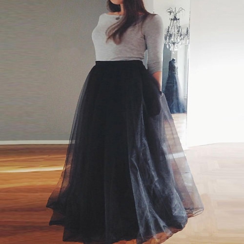 Femme Tutu Jupe longue Maxi Polyester Jupes Tulle Elégant Casual Quotidien Taille unique
Femme Tutu Jupe longue Maxi Polyester Jupes Tulle Elégant Casual Quotidien Taille unique
