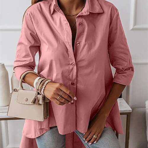 Damen Hemd Weiß Rosa Khaki Glatt Taste Langarm Casual Ausgehen Basic Hemdkragen Lang S
Damen Hemd Weiß Rosa Khaki Glatt Taste Langarm Casual Ausgehen Basic Hemdkragen Lang S