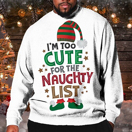 Men's Plus Size Pullover Sweatshirt Big and Tall Graphic Crew Neck Long Sleeve Spring & Fall Basic Fashion Streetwear Comfortable Christmas Casual Tops
Men's Plus Size Pullover Sweatshirt Big and Tall Graphic Crew Neck Long Sleeve Spring & Fall Basic Fashion Streetwear Comfortable Christmas Casual Tops