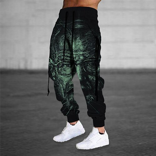 Men's Sweatpants Joggers Trousers Drawstring Elastic Waist 3D Print Graphic Prints Comfort Sports Outdoor Casual Daily Cotton Blend Streetwear Designer Green Black Micro-elastic
Men's Sweatpants Joggers Trousers Drawstring Elastic Waist 3D Print Graphic Prints Comfort Sports Outdoor Casual Daily Cotton Blend Streetwear Designer Green Black Micro-elastic