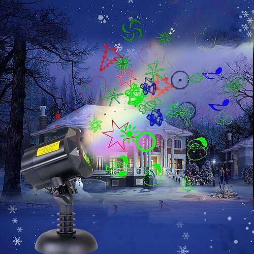 30 Patterns Christmas Moving Laser Lights, RGB Outdoor Laser Projector, Garden Christmas Decorative Lights for Indoor, Outdoor, Home, Garden
30 Patterns Christmas Moving Laser Lights, RGB Outdoor Laser Projector, Garden Christmas Decorative Lights for Indoor, Outdoor, Home, Garden