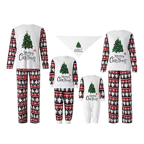 Christmas Pajamas Family Letter Christmas Tree Ugly Home Crewneck White Long Sleeve Adorable Matching Outfits
Christmas Pajamas Family Letter Christmas Tree Ugly Home Crewneck White Long Sleeve Adorable Matching Outfits