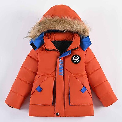 Baby Drenge Hættetrøjejakke Overtøj Bogstaver Langærmet Frakke udendørs Bomuld Basale Daglig Sort Orange Navyblå Vinter Efterår 3-7 år
Baby Drenge Hættetrøjejakke Overtøj Bogstaver Langærmet Frakke udendørs Bomuld Basale Daglig Sort Orange Navyblå Vinter Efterår 3-7 år