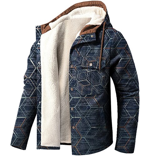 Men's Coat Warm Sports & Outdoor Single Breasted Camouflage Geometry 3D Printed Graphic Hoodie Fashion Jacket Outerwear Long Sleeve Pocket Fall & Winter
Men's Coat Warm Sports & Outdoor Single Breasted Camouflage Geometry 3D Printed Graphic Hoodie Fashion Jacket Outerwear Long Sleeve Pocket Fall & Winter