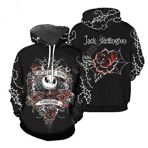 Jack Skellington Sudadera Dibujos Manga Anime 3D Bolsillo delantero Gráfico Para Pareja Hombre Mujer Adulto Impresión 3D Casual Diario
Jack Skellington Sudadera Dibujos Manga Anime 3D Bolsillo delantero Gráfico Para Pareja Hombre Mujer Adulto Impresión 3D Casual Diario