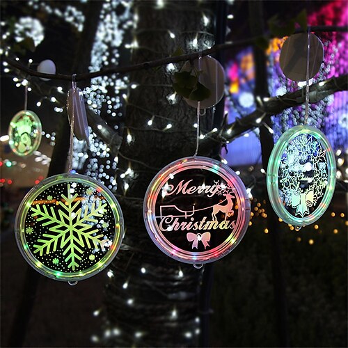 Colorful LED Hanging Fairy Night Lights Decoration Christmas Round 3D Santa Claus Lamp with Suction for Door Window Holiday
Colorful LED Hanging Fairy Night Lights Decoration Christmas Round 3D Santa Claus Lamp with Suction for Door Window Holiday