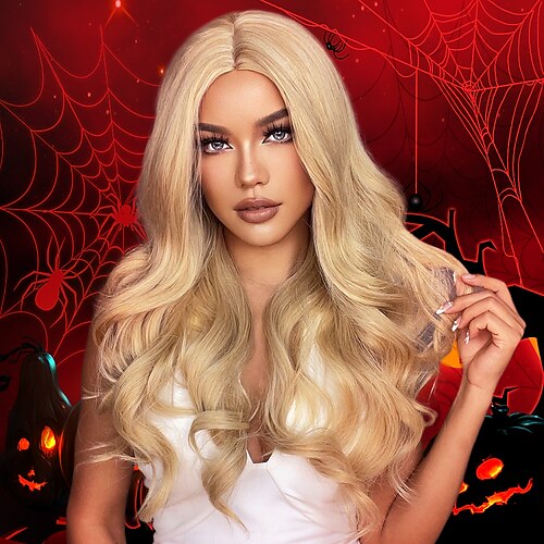 26 Inch Synthetic Wig Women's Wig Blonde Long Wavy Hair Fashion Daily Party Cosplay
26 Inch Synthetic Wig Women's Wig Blonde Long Wavy Hair Fashion Daily Party Cosplay