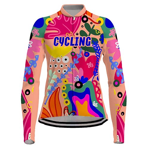 21Grams Women's Cycling Jersey Long Sleeve Bike Jersey Top with 3 Rear Pockets Mountain Bike MTB Road Bike Cycling Breathable Quick Dry Moisture Wicking Reflective Strips Yellow Red Floral Botanical
21Grams Women's Cycling Jersey Long Sleeve Bike Jersey Top with 3 Rear Pockets Mountain Bike MTB Road Bike Cycling Breathable Quick Dry Moisture Wicking Reflective Strips Yellow Red Floral Botanical