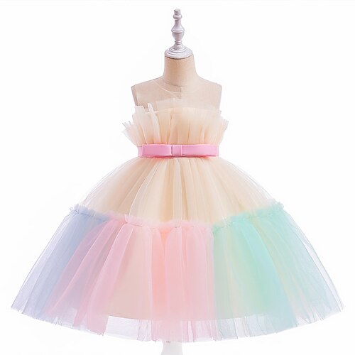 Toddler Girls' Dress Solid Color Tulle Dress Knee-length Dress Performance Ruched Crew Neck Sleeveless Fashion Dress 3-7 Years Fall Multicolor Green Red
Toddler Girls' Dress Solid Color Tulle Dress Knee-length Dress Performance Ruched Crew Neck Sleeveless Fashion Dress 3-7 Years Fall Multicolor Green Red