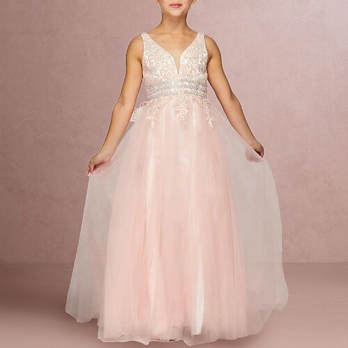 A-linje Gulvlang Blomsterpigekjole Konfirmation Sød gallakjole Satin med Applikeret broderi Elegant Passer 3-16 år
A-linje Gulvlang Blomsterpigekjole Konfirmation Sød gallakjole Satin med Applikeret broderi Elegant Passer 3-16 år