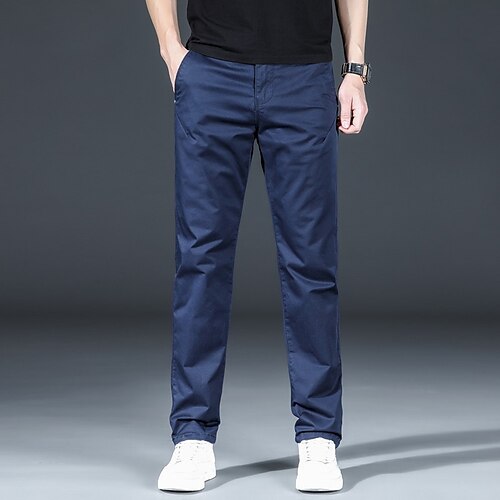 Men's Winter Pants Casual Pants Zipper Pocket Solid Colored Comfort Soft Ankle-Length Business Daily Cotton Blend Simple Casual Black Khaki Micro-elastic
Men's Winter Pants Casual Pants Zipper Pocket Solid Colored Comfort Soft Ankle-Length Business Daily Cotton Blend Simple Casual Black Khaki Micro-elastic