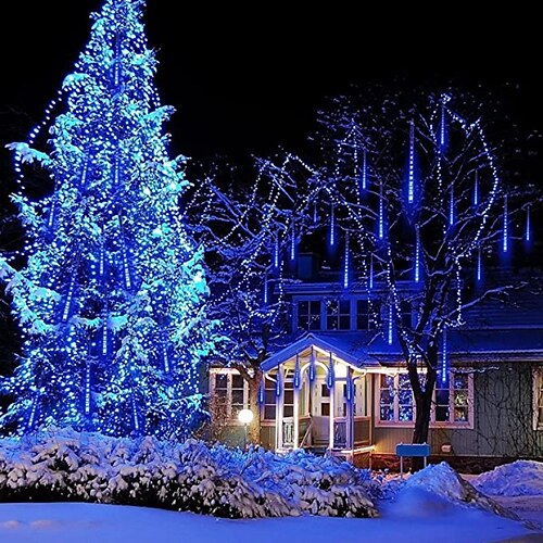 Meteor Shower Rain Lights 30CM 8 Tubes 192LED RGB Christmas Snow Falling Icicle LED String Lights Cascading Lighting for Wedding Garden Trees Décor
Meteor Shower Rain Lights 30CM 8 Tubes 192LED RGB Christmas Snow Falling Icicle LED String Lights Cascading Lighting for Wedding Garden Trees Décor