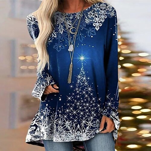 Women's Casual Dress T Shirt Dress Tee Dress Shift Dress Mini Dress Blue Long Sleeve Christmas Tree Print Winter Fall Spring Crew Neck Fashion Christmas Daily 2022 S M L XL XXL 3XL
Women's Casual Dress T Shirt Dress Tee Dress Shift Dress Mini Dress Blue Long Sleeve Christmas Tree Print Winter Fall Spring Crew Neck Fashion Christmas Daily 2022 S M L XL XXL 3XL