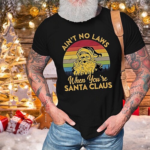 Men's Unisex T shirt Tee Graphic Tee Christmas Shirt Santa Claus Graphic Prints Crew Neck Green Black Blue Khaki Orange Hot Stamping Outdoor Christmas Short Sleeve Print Clothing Apparel Sports
Men's Unisex T shirt Tee Graphic Tee Christmas Shirt Santa Claus Graphic Prints Crew Neck Green Black Blue Khaki Orange Hot Stamping Outdoor Christmas Short Sleeve Print Clothing Apparel Sports