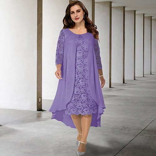 Linea-A Plus Size Curve Abiti per la madre della sposa Elegante Vestito Formale Al ginocchio Mezza manica Senza spalline Chiffon con Con applique 2023
Linea-A Plus Size Curve Abiti per la madre della sposa Elegante Vestito Formale Al ginocchio Mezza manica Senza spalline Chiffon con Con applique 2023
