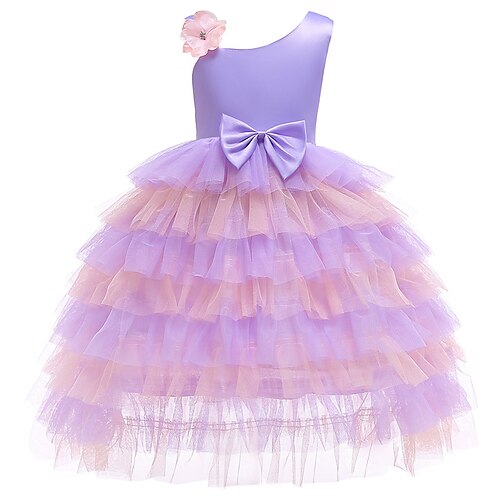 Toddler Girls' Party Dress Solid Color Party Dress Knee-length Dress Performance Patchwork Satin Sleeveless Adorable Dress 3-7 Years Fall Blue Purple / Spring
Toddler Girls' Party Dress Solid Color Party Dress Knee-length Dress Performance Patchwork Satin Sleeveless Adorable Dress 3-7 Years Fall Blue Purple / Spring