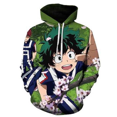 Inspired by My Hero Academia Deku Hoodie Cartoon Manga Anime Front Pocket Graphic Hoodie For Men's Women's Unisex Adults' 3D Print 100% Polyester Casual Daily
Inspired by My Hero Academia Deku Hoodie Cartoon Manga Anime Front Pocket Graphic Hoodie For Men's Women's Unisex Adults' 3D Print 100% Polyester Casual Daily