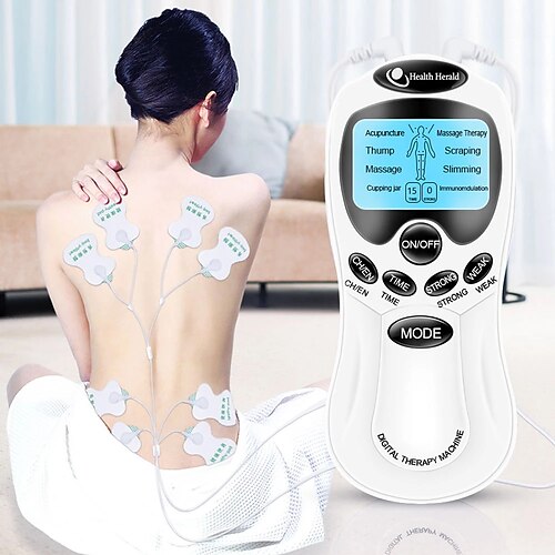

8 Mode EMS Electric Herald Tens Machine Acupuncture Body Massage Digital Therapy Massager Muscle Stimulator Electrostimulator